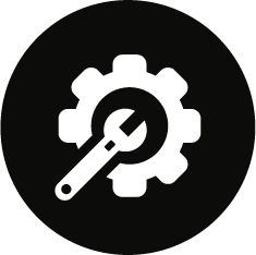 grey wrench and blue screwdriver